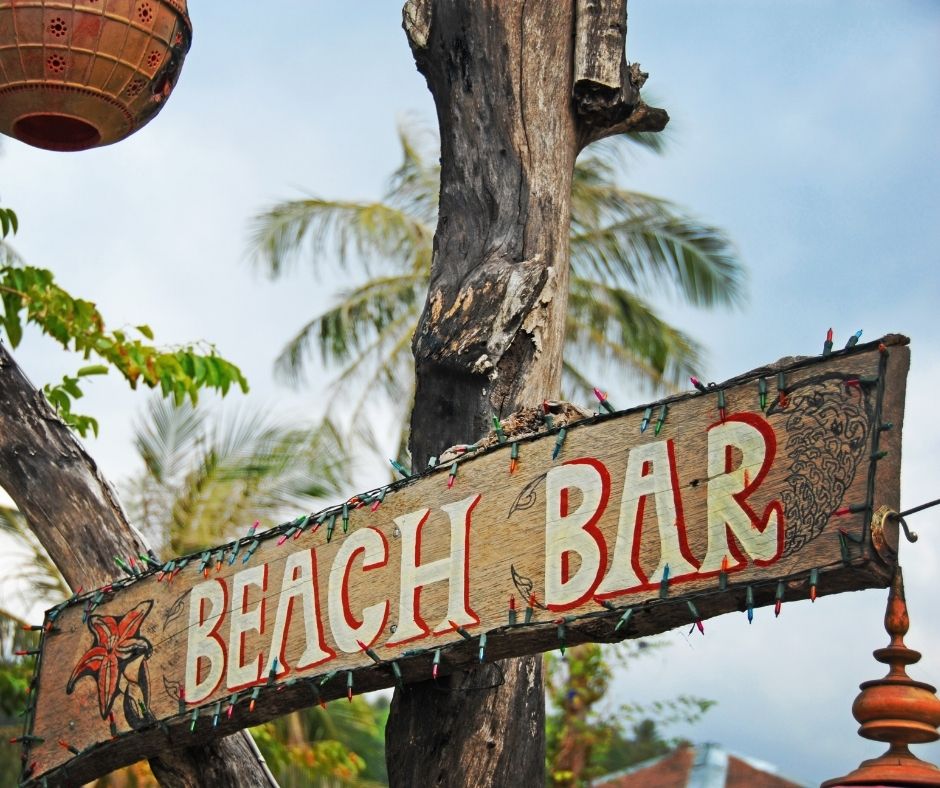 Tropical beach bars