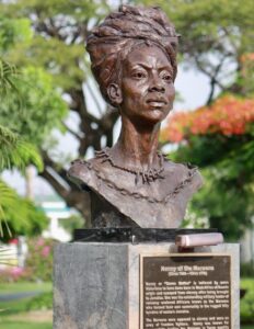 Statue of Queen Nanny of the Maroons in Jamaica